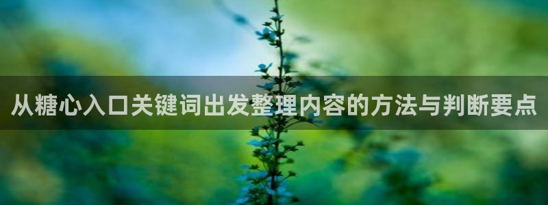 糖心app下载安装app：从糖心入口关键词出发整理内容的方法与判断要点